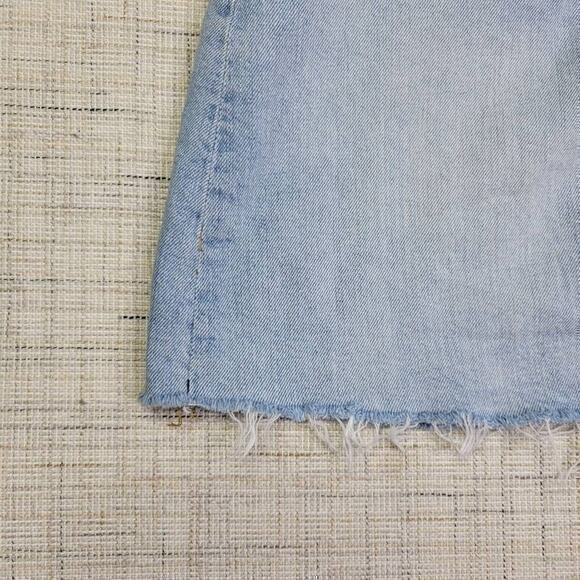 Madewell Women's Rigid Denim A-Line Mini Skirt Cutout Edition Size 27 - Picture 4 of 10